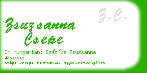 zsuzsanna csepe business card